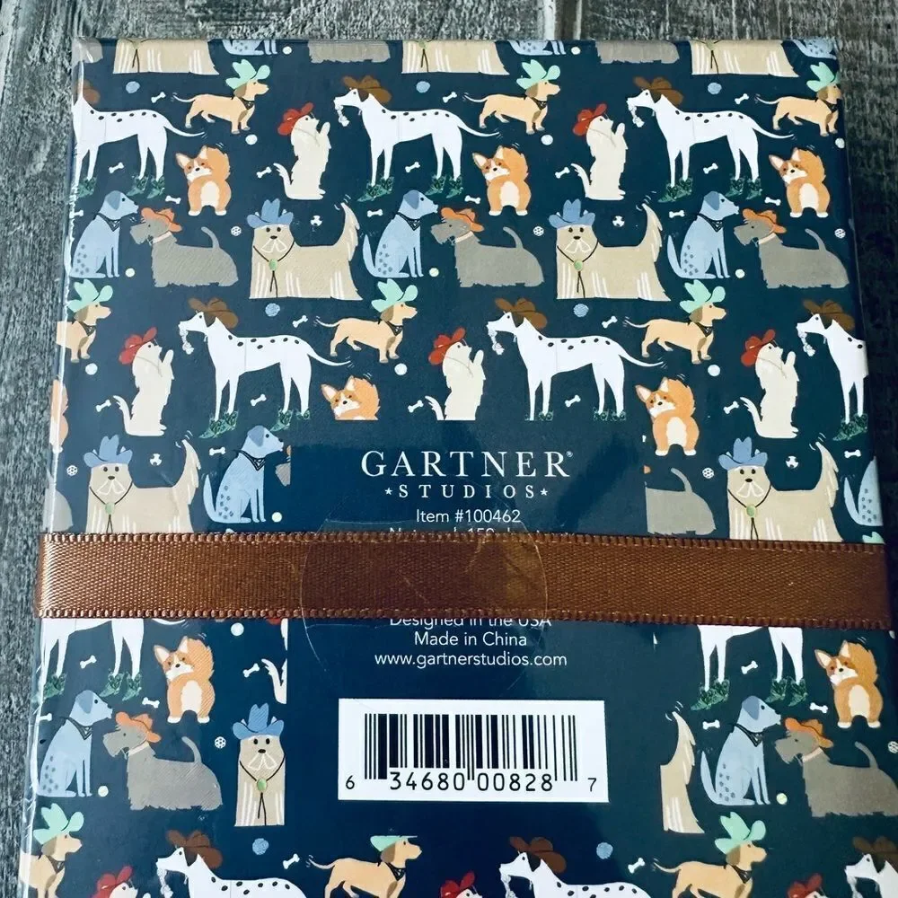 Western Cowboy Dog Stationary Notepad Gift Set